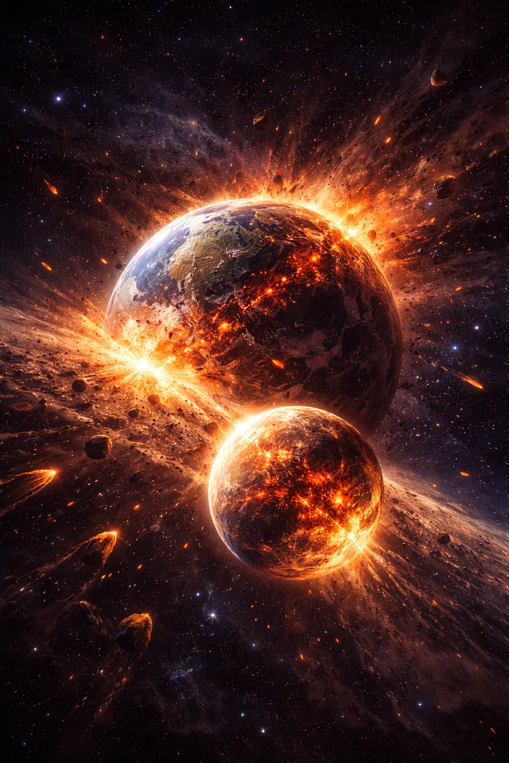 Colliding worlds